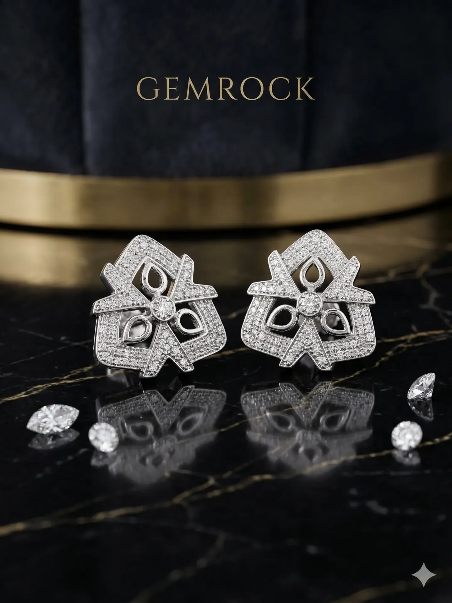 Silver-Tone Filigree Studs